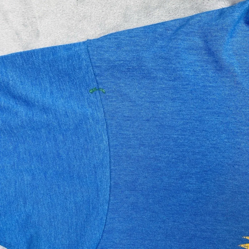 80s‎ 90s Vintage Milby High School ROTC Houston Texas T Shirt Blue Size Medium